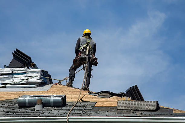 Professional Roofing technician working in Upland, PA